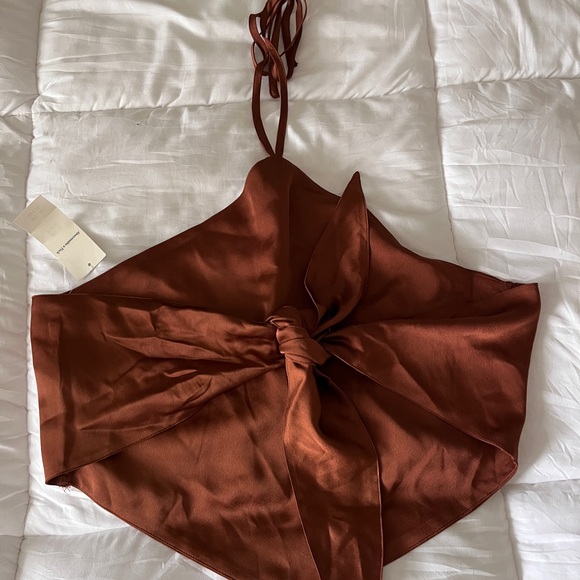 NWT Abercrombie Scarf Halter Top - Picture 2 of 10